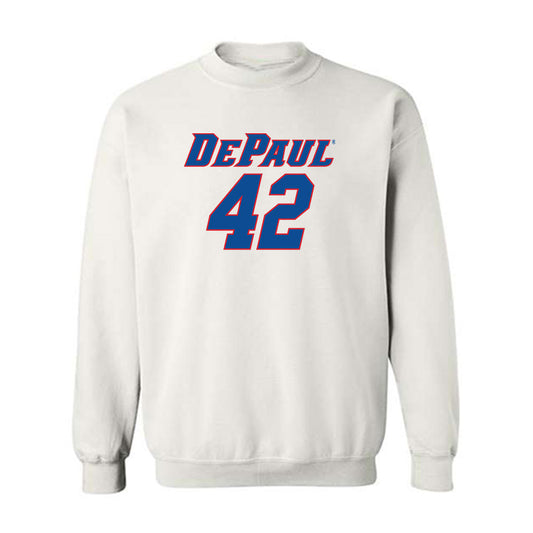 DePaul - NCAA Men's Basketball : David Skogman - Replica Shersey Crewneck Sweatshirt