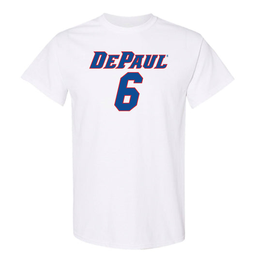 DePaul - NCAA Men's Basketball : Jonas Johnson - Replica Shersey T-Shirt-0
