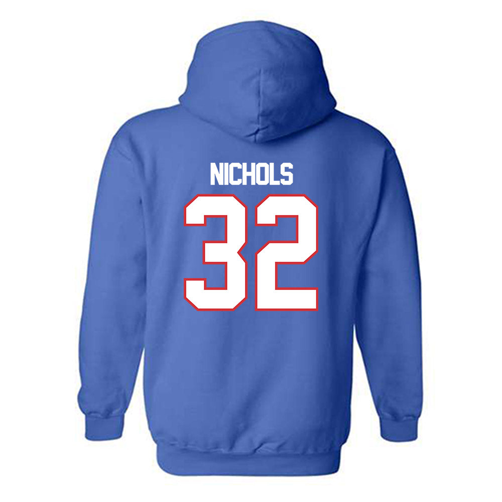 LA Tech - NCAA Baseball : Luke Nichols - Replica Shersey Hooded Sweatshirt-1