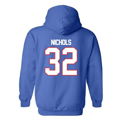 LA Tech - NCAA Baseball : Luke Nichols - Replica Shersey Hooded Sweatshirt-1