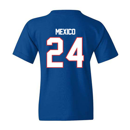 LA Tech - NCAA Baseball : Sebastian Mexico - Replica Shersey Youth T-Shirt-1