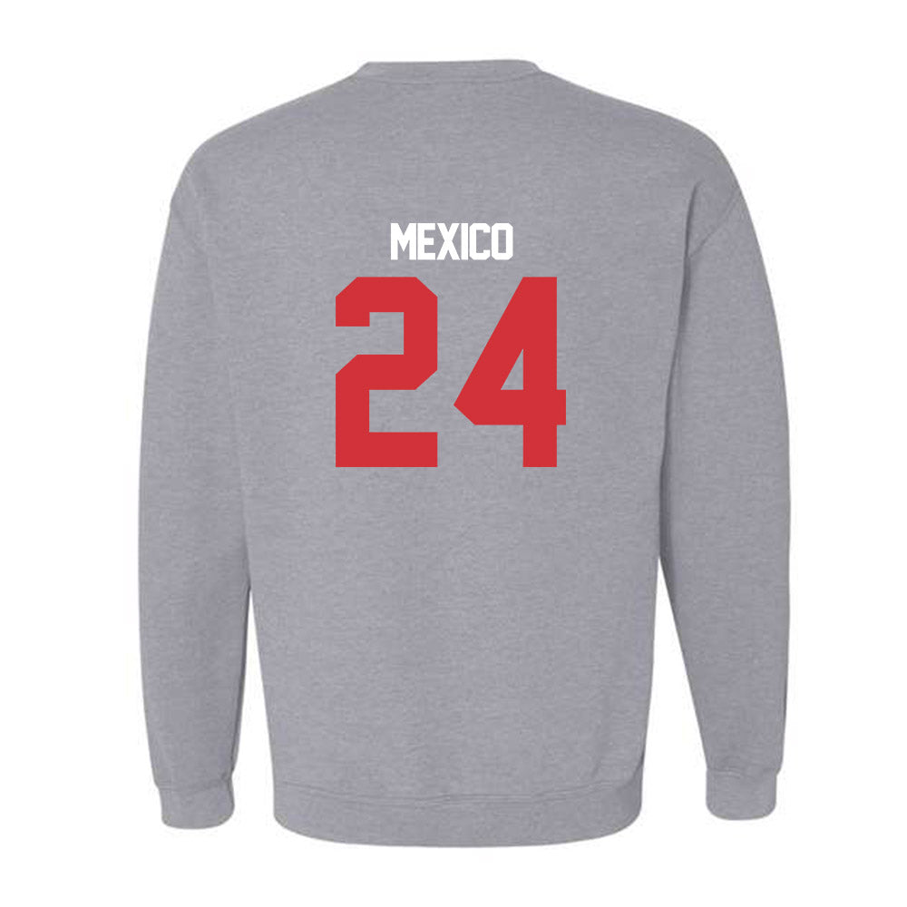 LA Tech - NCAA Baseball : Sebastian Mexico - Replica Shersey Crewneck Sweatshirt-1