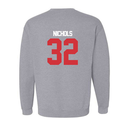LA Tech - NCAA Baseball : Luke Nichols - Replica Shersey Crewneck Sweatshirt-1
