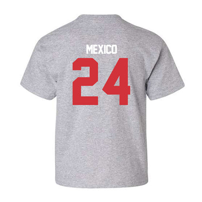 LA Tech - NCAA Baseball : Sebastian Mexico - Replica Shersey Youth T-Shirt-1