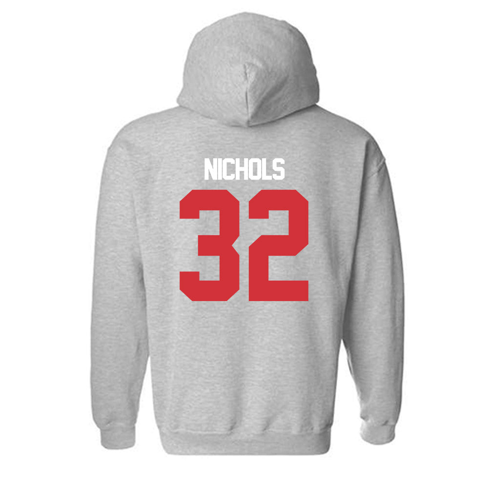 LA Tech - NCAA Baseball : Luke Nichols - Replica Shersey Hooded Sweatshirt-1