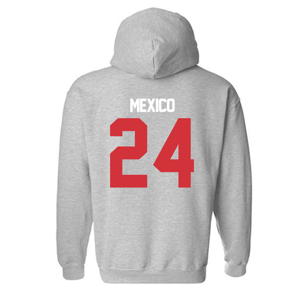 LA Tech - NCAA Baseball : Sebastian Mexico - Replica Shersey Hooded Sweatshirt-1