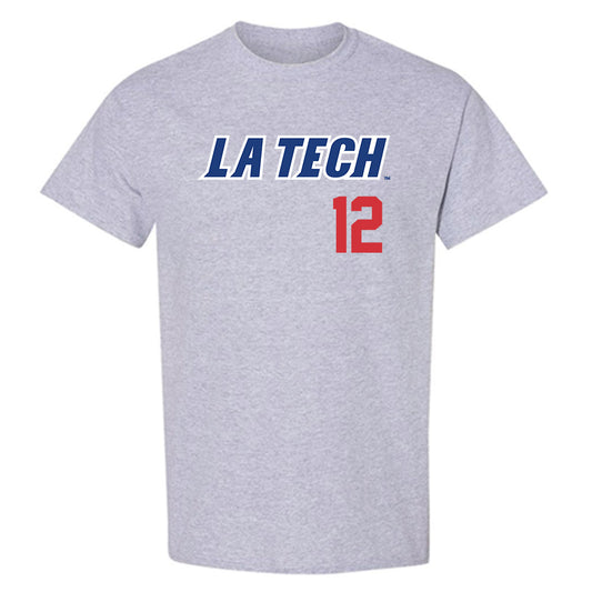 LA Tech - NCAA Baseball : Luke Cooley - Replica Shersey T-Shirt-0