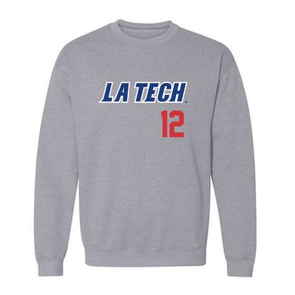 LA Tech - NCAA Baseball : Luke Cooley - Replica Shersey Crewneck Sweatshirt-0