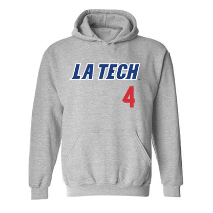 LA Tech - NCAA Baseball : Cade Patterson - Replica Shersey Hooded Sweatshirt-0