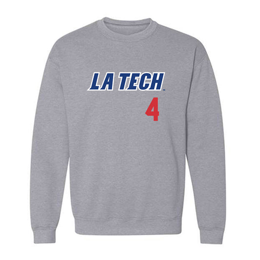 LA Tech - NCAA Baseball : Cade Patterson - Replica Shersey Crewneck Sweatshirt-0