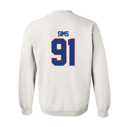 LA Tech - NCAA Football : Caleb Sims - Generic Shersey Crewneck Sweatshirt-1