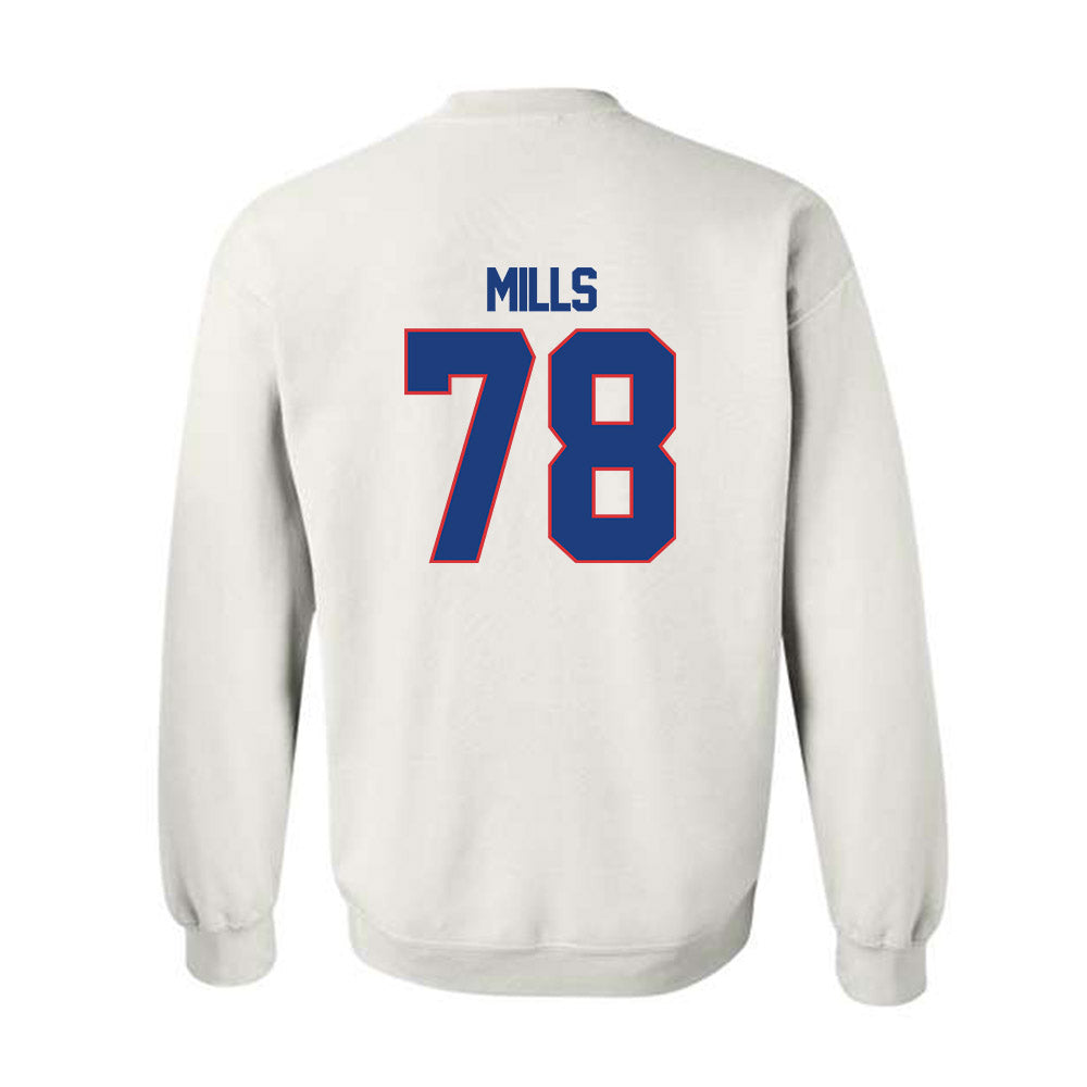 LA Tech - NCAA Football Legends : Jordan Mills - Generic Shersey Crewneck Sweatshirt-1
