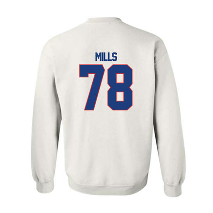 LA Tech - NCAA Football Legends : Jordan Mills - Generic Shersey Crewneck Sweatshirt-1