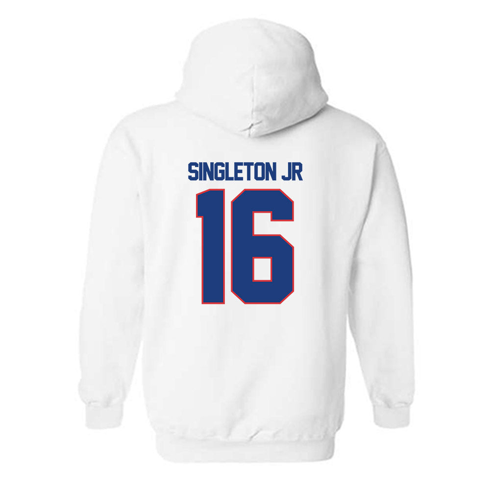 LA Tech - NCAA Football : Marques Singleton Jr - Generic Shersey Hooded Sweatshirt-1