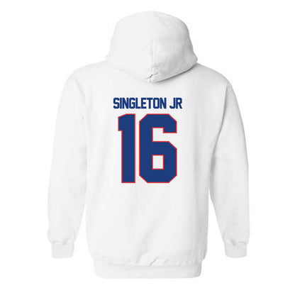 LA Tech - NCAA Football : Marques Singleton Jr - Generic Shersey Hooded Sweatshirt-1