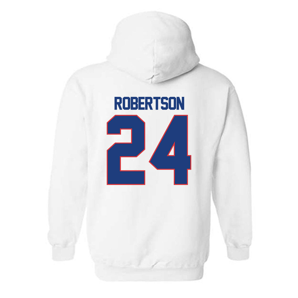 LA Tech - NCAA Football : Fredrick Robertson - Generic Shersey Hooded Sweatshirt