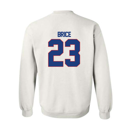 LA Tech - NCAA Football Legends : Kentrell Brice - Generic Shersey Crewneck Sweatshirt-1