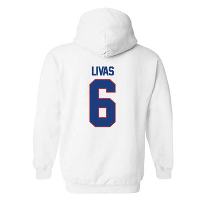 LA Tech - NCAA Football Legends : Phillip Livas - Generic Shersey Hooded Sweatshirt-1