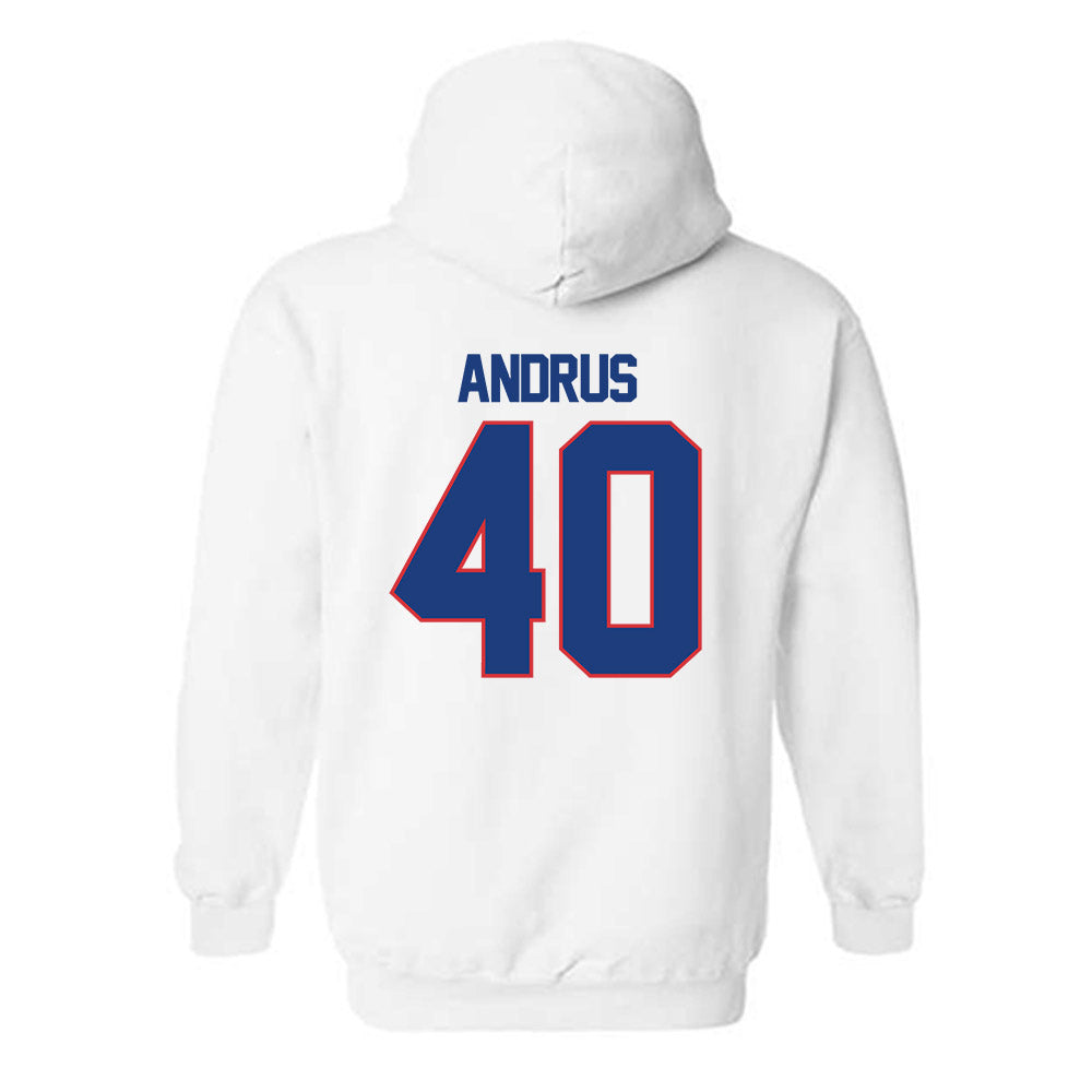 LA Tech - NCAA Football : Kaleb Andrus - Generic Shersey Hooded Sweatshirt-1
