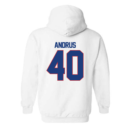 LA Tech - NCAA Football : Kaleb Andrus - Generic Shersey Hooded Sweatshirt-1
