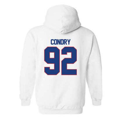 LA Tech - NCAA Football : Sterling Condry - Generic Shersey Hooded Sweatshirt-1