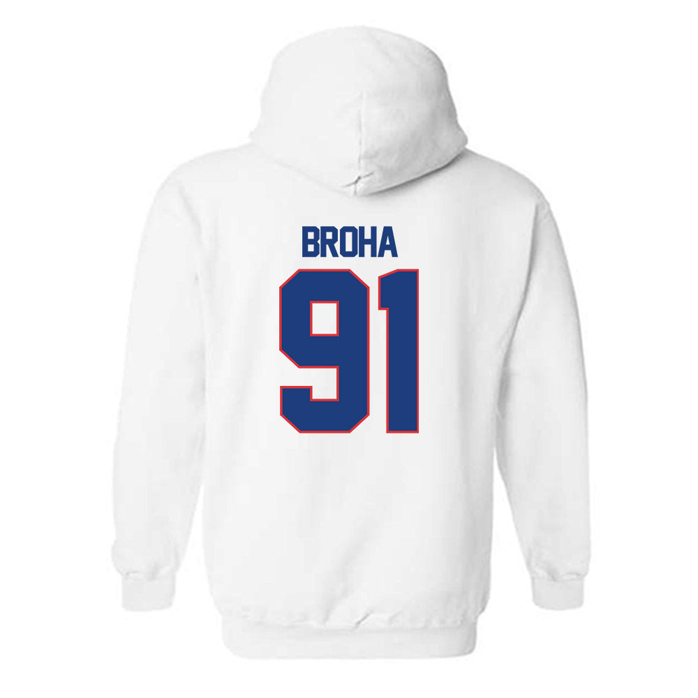 LA Tech - NCAA Football Legends : Matthew Broha - Generic Shersey Hooded Sweatshirt-1