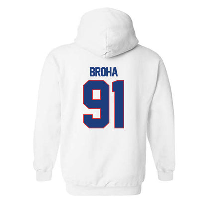 LA Tech - NCAA Football Legends : Matthew Broha - Generic Shersey Hooded Sweatshirt-1