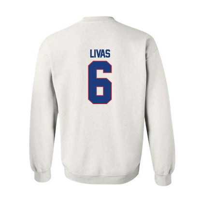 LA Tech - NCAA Football Legends : Phillip Livas - Generic Shersey Crewneck Sweatshirt-1