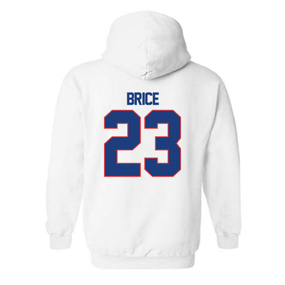 LA Tech - NCAA Football Legends : Kentrell Brice - Generic Shersey Hooded Sweatshirt-1