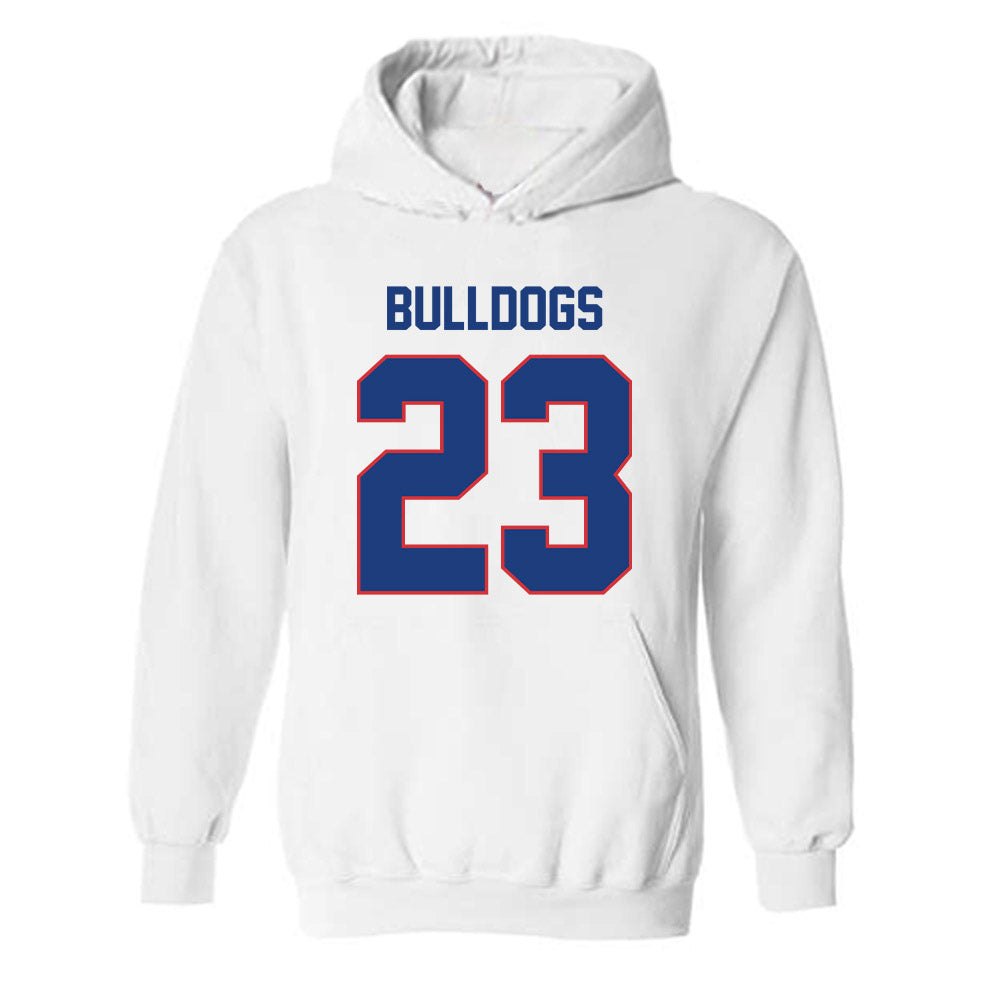 LA Tech - NCAA Football Legends : Kentrell Brice - Generic Shersey Hooded Sweatshirt-0
