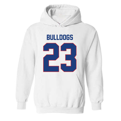 LA Tech - NCAA Football Legends : Kentrell Brice - Generic Shersey Hooded Sweatshirt-0