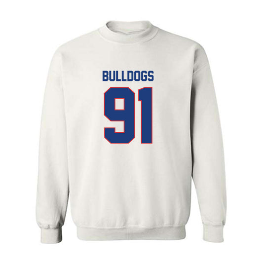 LA Tech - NCAA Football : Caleb Sims - Generic Shersey Crewneck Sweatshirt-0