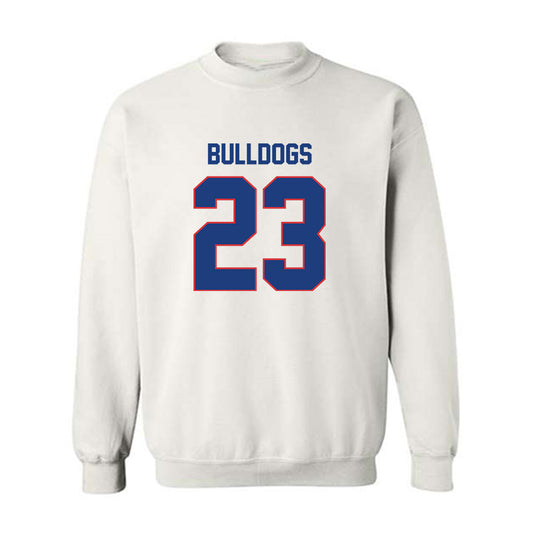 LA Tech - NCAA Football Legends : Kentrell Brice - Generic Shersey Crewneck Sweatshirt-0