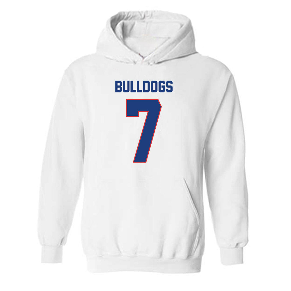 LA Tech - NCAA Football : Jhamal Shelby Jr - Generic Shersey Hooded Sweatshirt-0