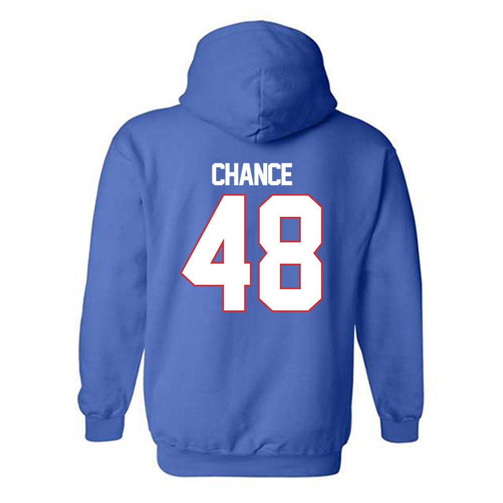 LA Tech - NCAA Football : John Hoyet Chance - Generic Shersey Hooded Sweatshirt-1