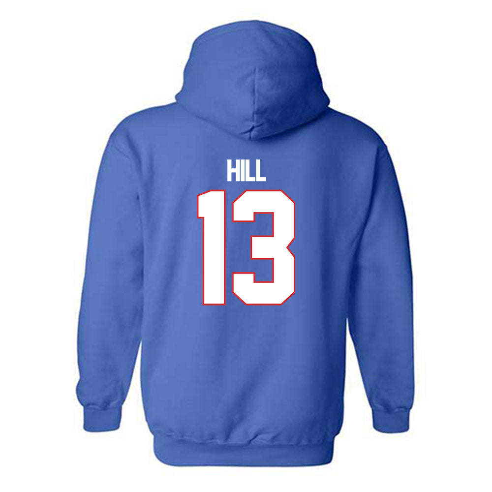 LA Tech - NCAA Football : Cameron Hill - Generic Shersey Hooded Sweatshirt-1