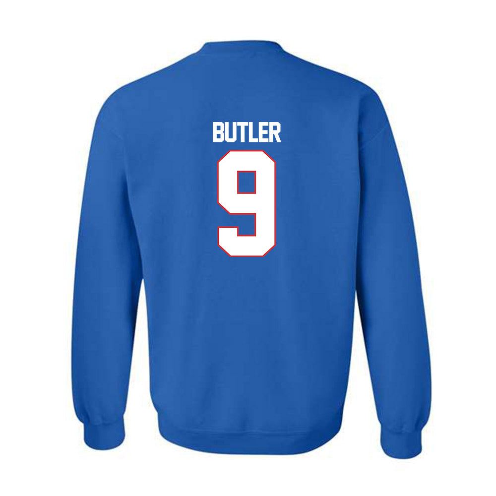 LA Tech - NCAA Football Legends : Vernon Butler - Generic Shersey Crewneck Sweatshirt-1