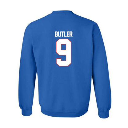 LA Tech - NCAA Football Legends : Vernon Butler - Generic Shersey Crewneck Sweatshirt-1