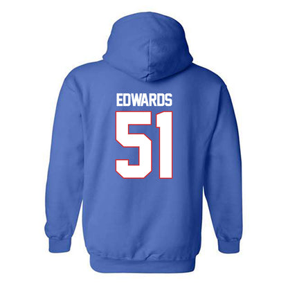 LA Tech - NCAA Football : Amery Edwards - Generic Shersey Hooded Sweatshirt-1