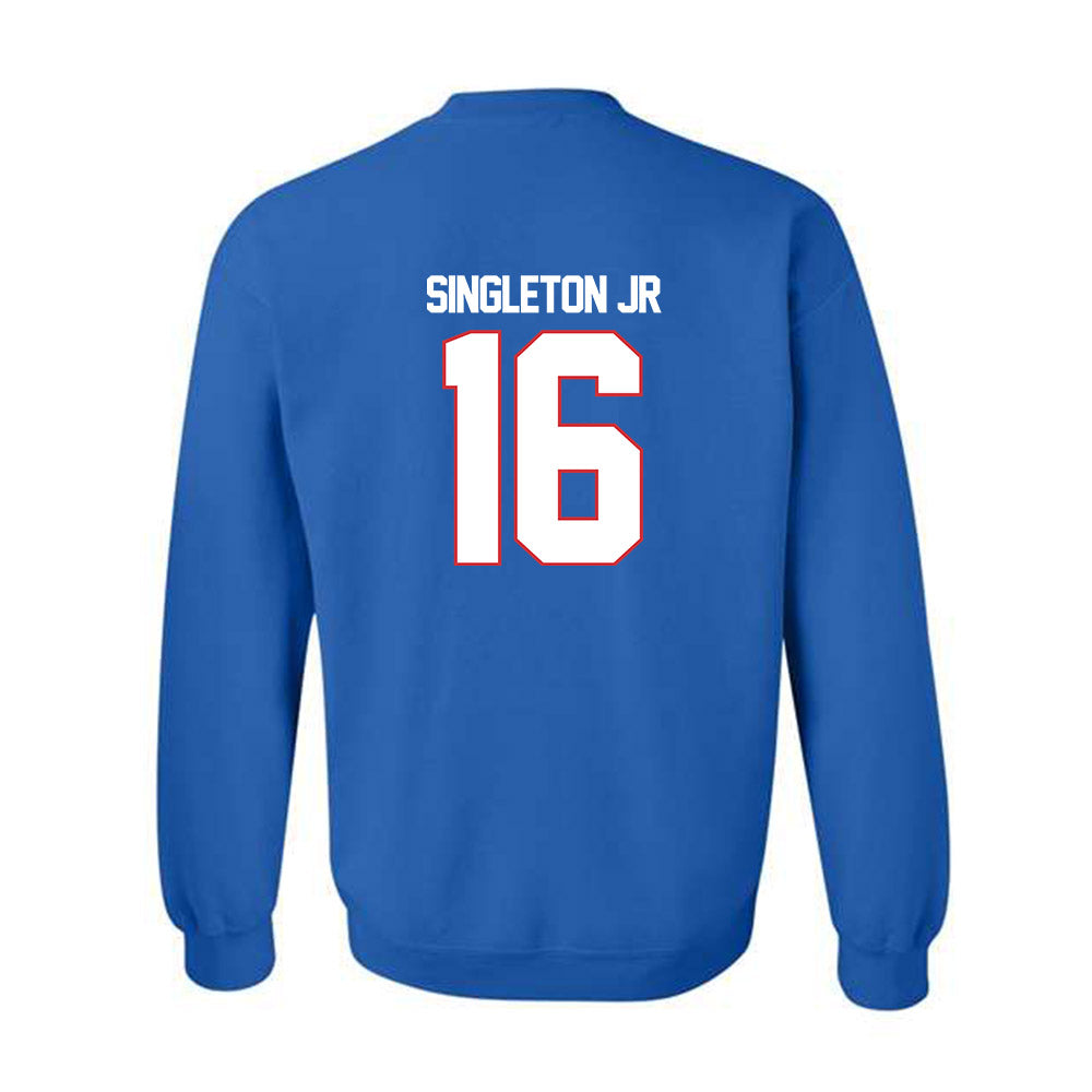 LA Tech - NCAA Football : Marques Singleton Jr - Generic Shersey Crewneck Sweatshirt-1