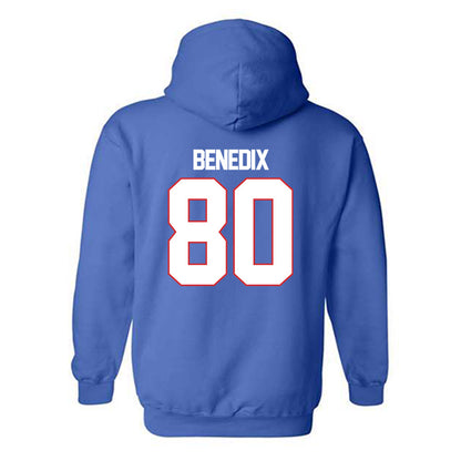 LA Tech - NCAA Football : Dane Benedix - Generic Shersey Hooded Sweatshirt-1