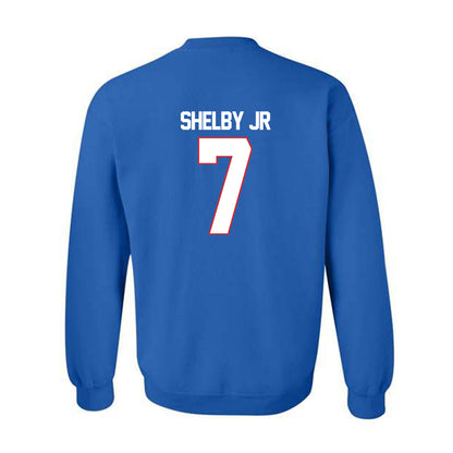 LA Tech - NCAA Football : Jhamal Shelby Jr - Generic Shersey Crewneck Sweatshirt-1