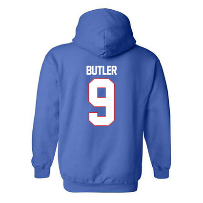 LA Tech - NCAA Football Legends : Vernon Butler - Generic Shersey Hooded Sweatshirt-1