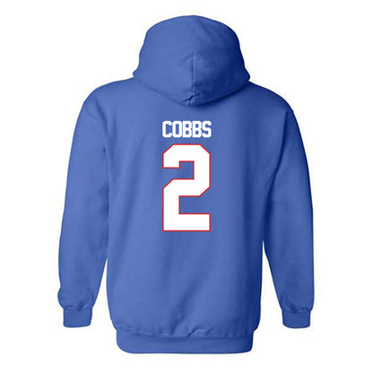 LA Tech - NCAA Football : Josh Cobbs - Generic Shersey Hooded Sweatshirt-1