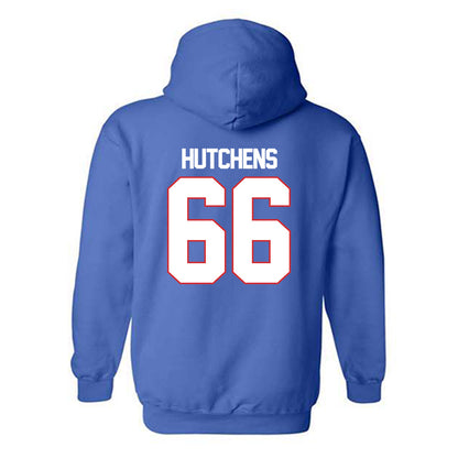 LA Tech - NCAA Football : Will Hutchens - Generic Shersey Hooded Sweatshirt-1