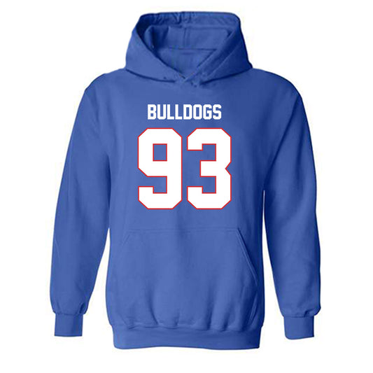 LA Tech - NCAA Football : Jacob Bradford - Generic Shersey Hooded Sweatshirt-0