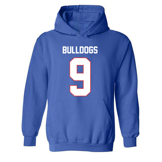 LA Tech - NCAA Football Legends : Vernon Butler - Generic Shersey Hooded Sweatshirt-0