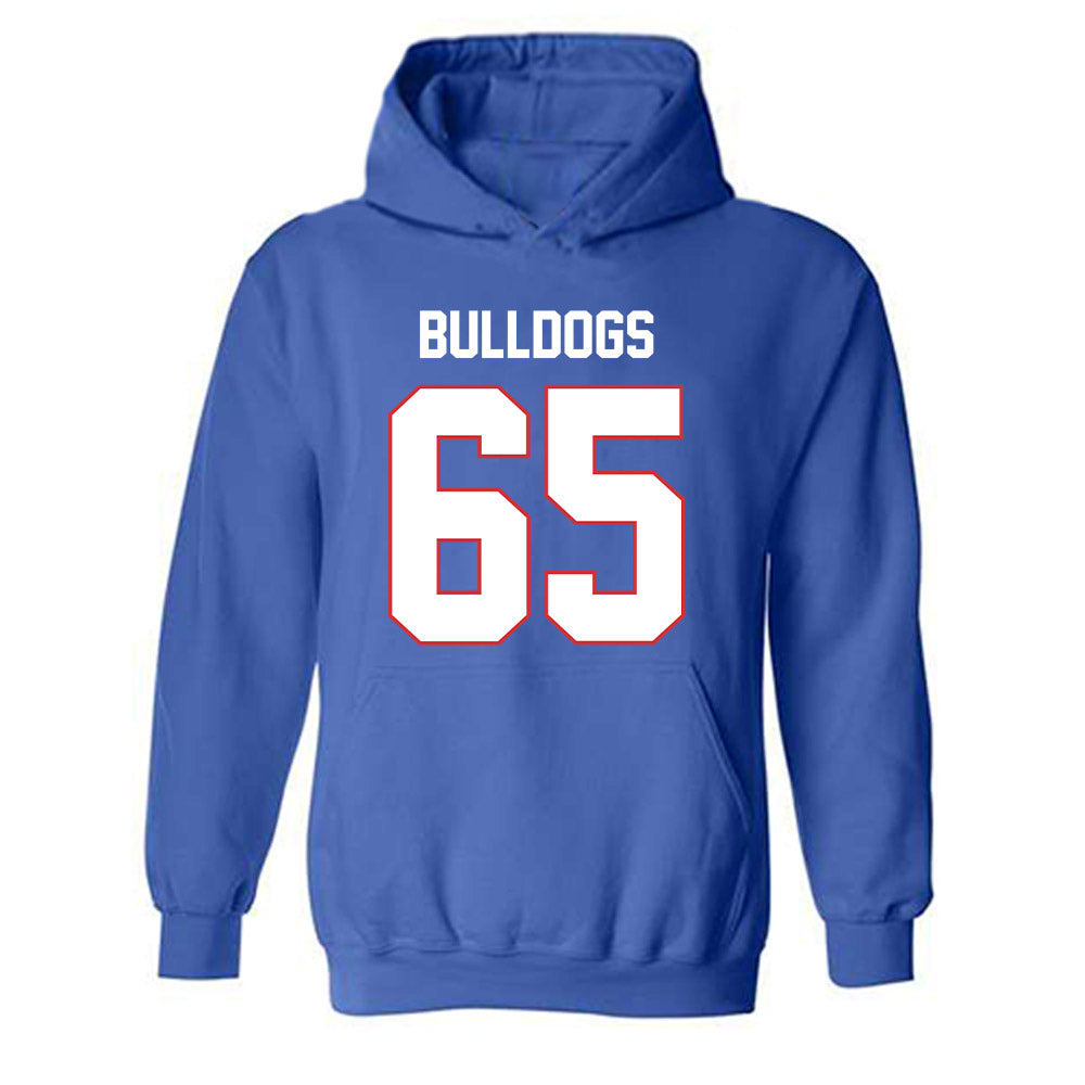 LA Tech - NCAA Football Legends : Kody Russey - Generic Shersey Hooded Sweatshirt-0