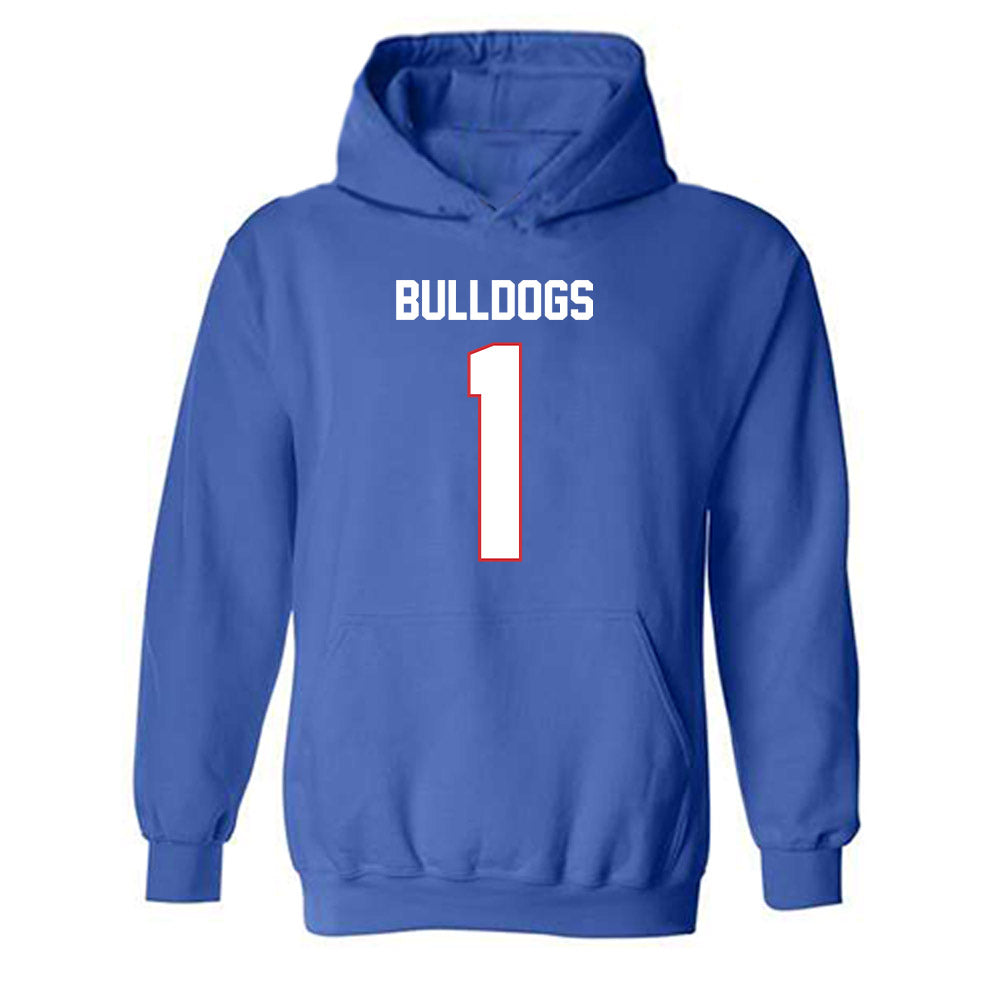 LA Tech - NCAA Football : Michael Richard - Generic Shersey Hooded Sweatshirt-0
