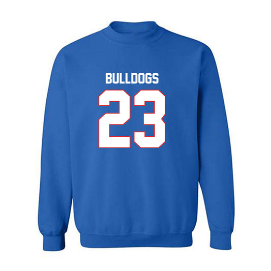 LA Tech - NCAA Football Legends : Kentrell Brice - Generic Shersey Crewneck Sweatshirt-0